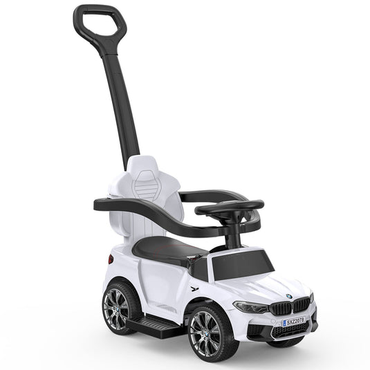 Music-Infused Ride-On Car with Safety Bar for Toddlers and Kids