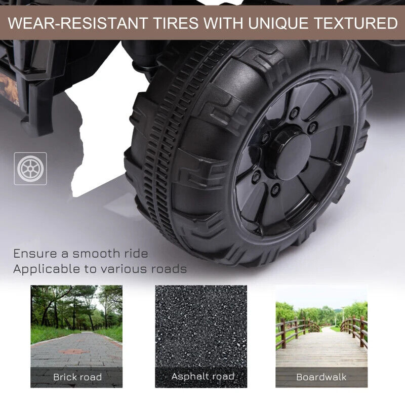 Load image into Gallery viewer, Music-Powered Black ATV for Kids Ages 18-36 Months
