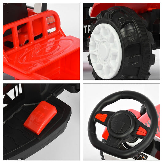 Musical Electric Tractor with Detachable Trailer - Perfect Gift for Kids with Lights and Sounds