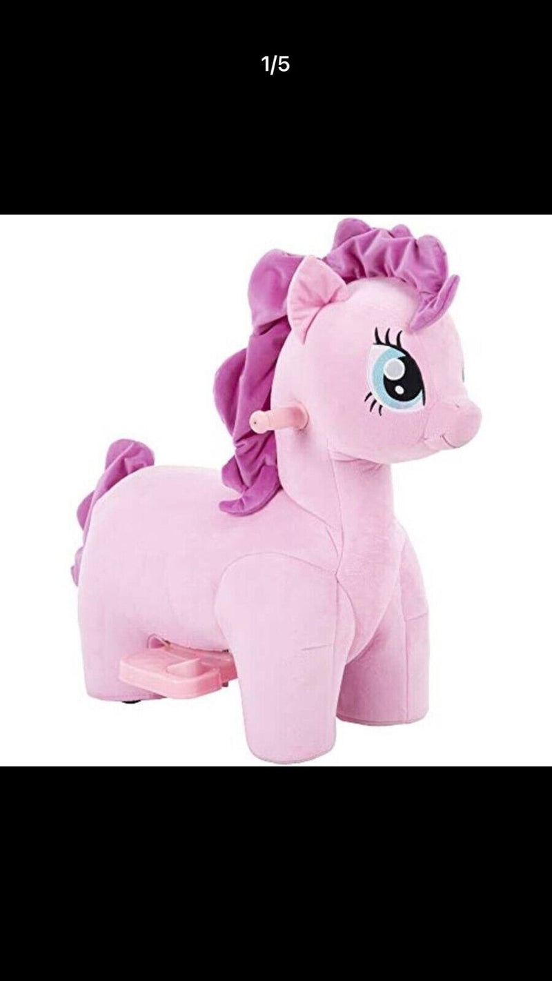 Load image into Gallery viewer, My Little Pony Pinkie Pie Plush Quad, 6 Volt, Pink - A Fun Ride for Little Fans!
