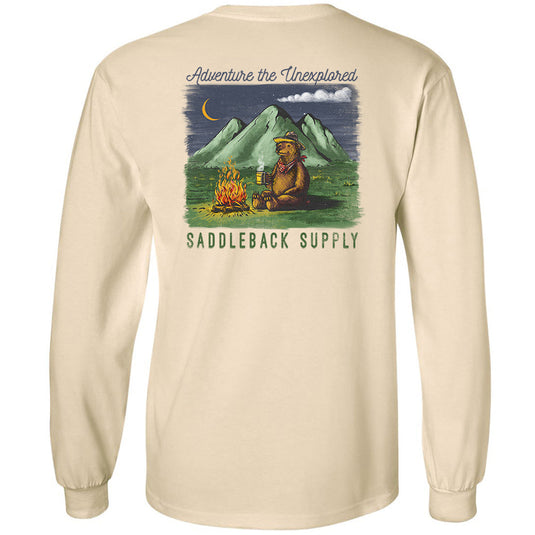 Camping Bear Long Sleeve Tee