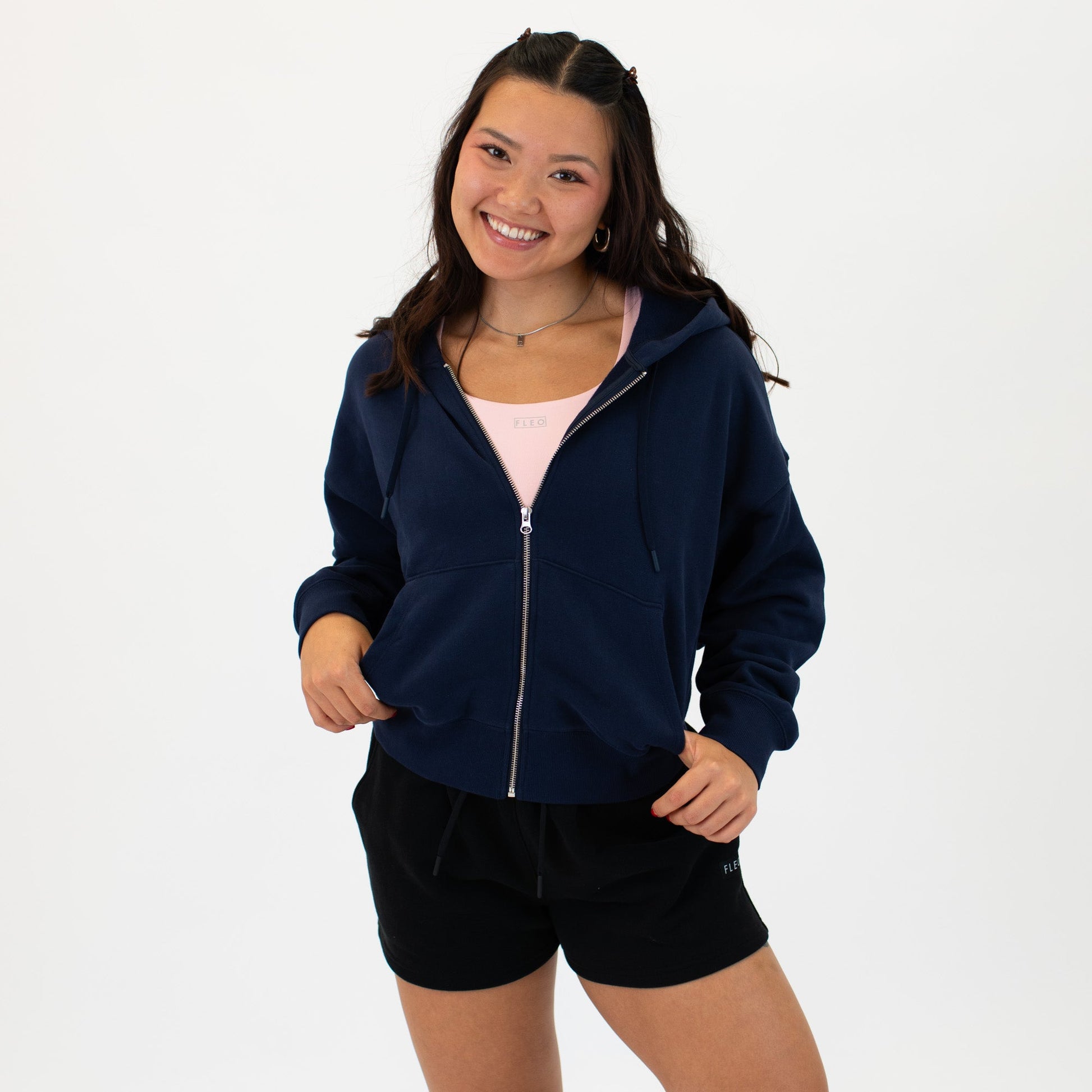 Essence Crop Zip Up Hoodie - Skoutley Outdoors LLC