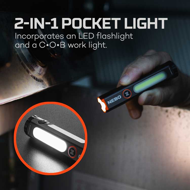 Load image into Gallery viewer, NEBO NEB-POC-1004 Mini Larry 500 Flashlight
