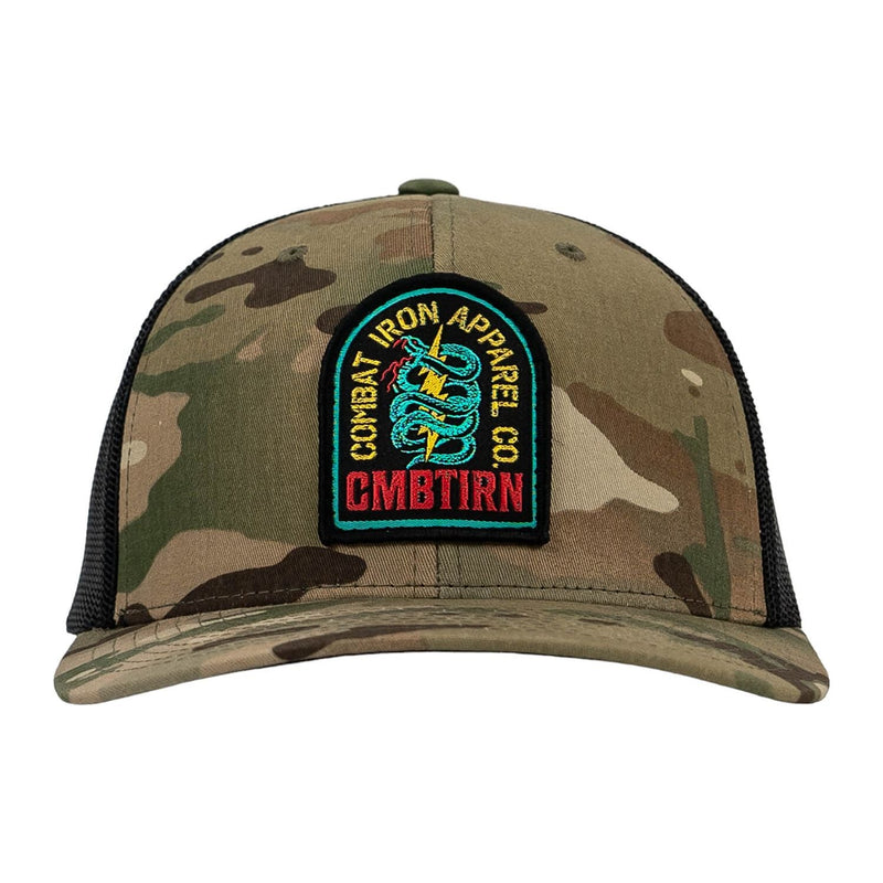 Load image into Gallery viewer, NEON DEFENDER PATCH SNAPBACK HAT
