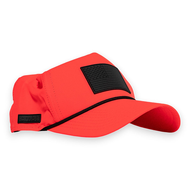 Load image into Gallery viewer, American Flag Patch Weekender Performance Snapback Hat
