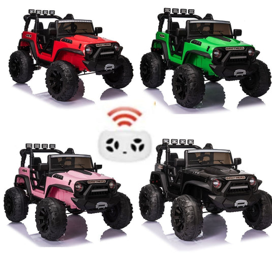 24V Electric Ride On Jeep Toy Car with USB, Bluetooth, and Remote Control for Kids