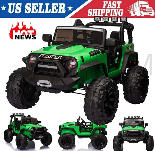 24V Electric Ride On Jeep Toy Car with USB, Bluetooth, and Remote Control for Kids