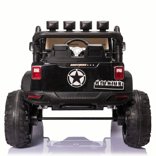 24V Electric Ride On Jeep Toy Car with USB, Bluetooth, and Remote Control for Kids