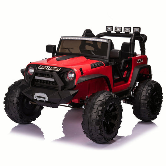 24V Electric Ride On Jeep Toy Car with USB, Bluetooth, and Remote Control for Kids