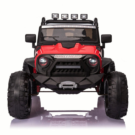 24V Electric Ride On Jeep Toy Car with USB, Bluetooth, and Remote Control for Kids