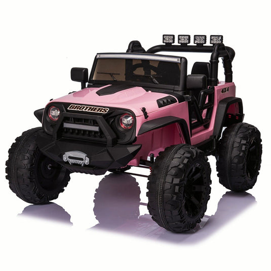 24V Electric Ride On Jeep Toy Car with USB, Bluetooth, and Remote Control for Kids