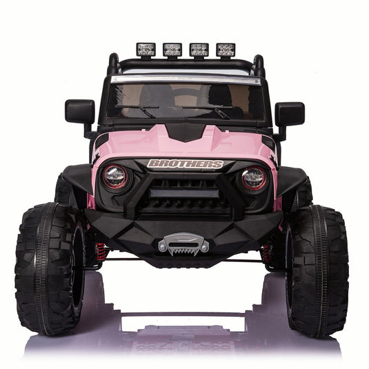 24V Electric Ride On Jeep Toy Car with USB, Bluetooth, and Remote Control for Kids