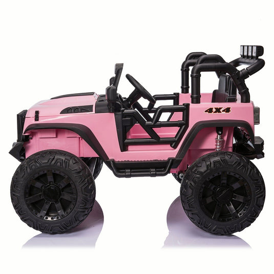 24V Electric Ride On Jeep Toy Car with USB, Bluetooth, and Remote Control for Kids