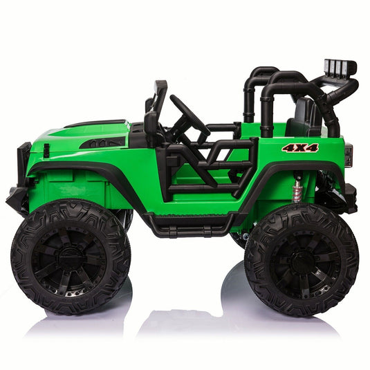 24V Electric Ride On Jeep Toy Car with USB, Bluetooth, and Remote Control for Kids