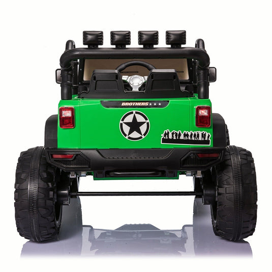 24V Electric Ride On Jeep Toy Car with USB, Bluetooth, and Remote Control for Kids