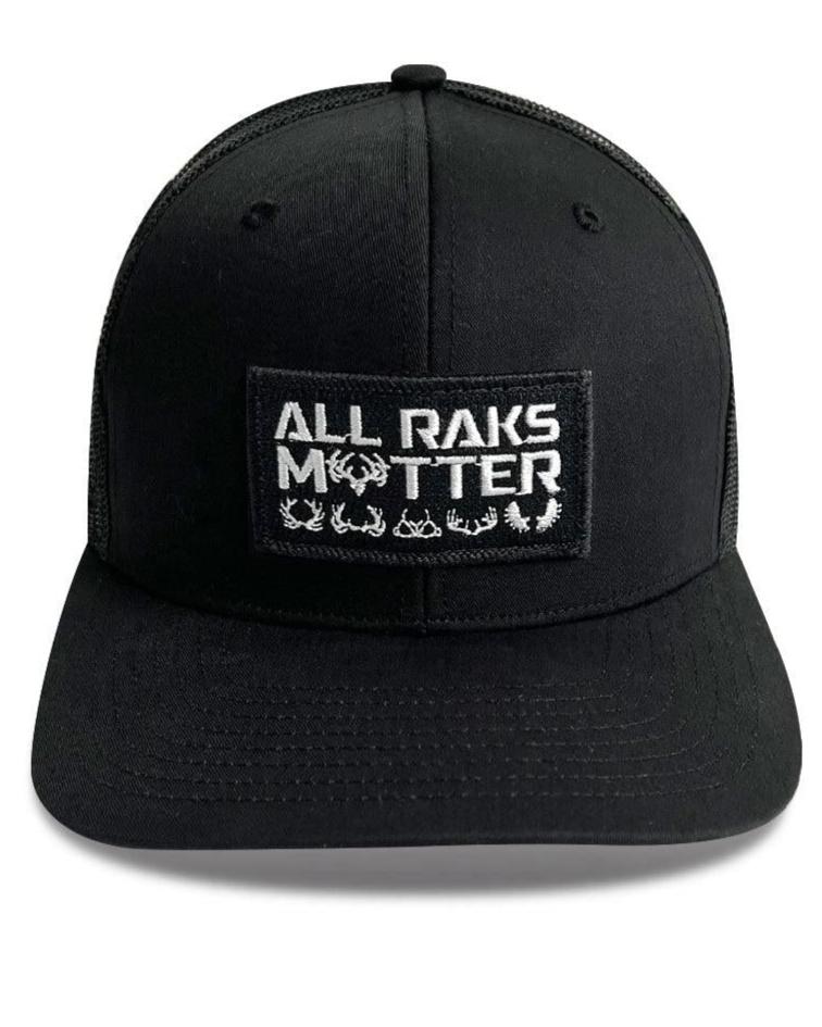 Load image into Gallery viewer, All Raks Matter ™ Trucker Hat - Black Patch
