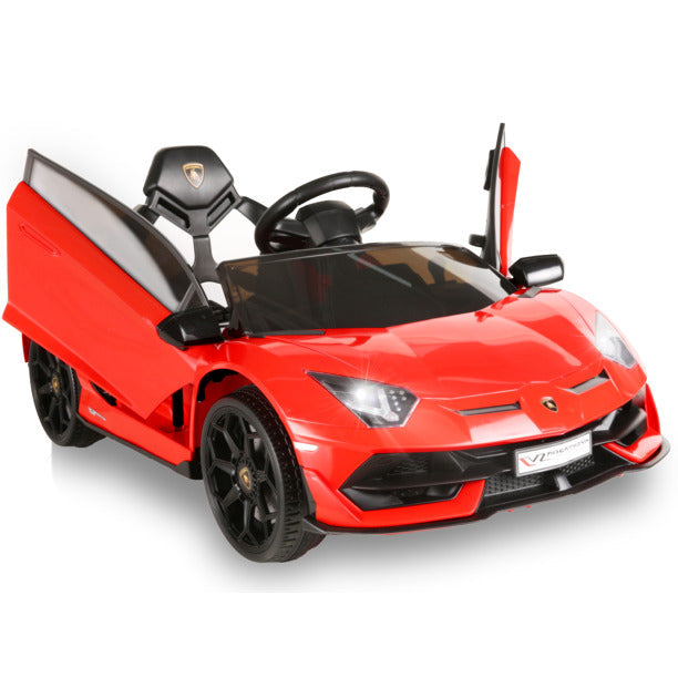 Load image into Gallery viewer, 12V Lamborghini Electric Ride On Car for Kids with Remote Control and MP3 Player - Suitable for Boys and Girls
