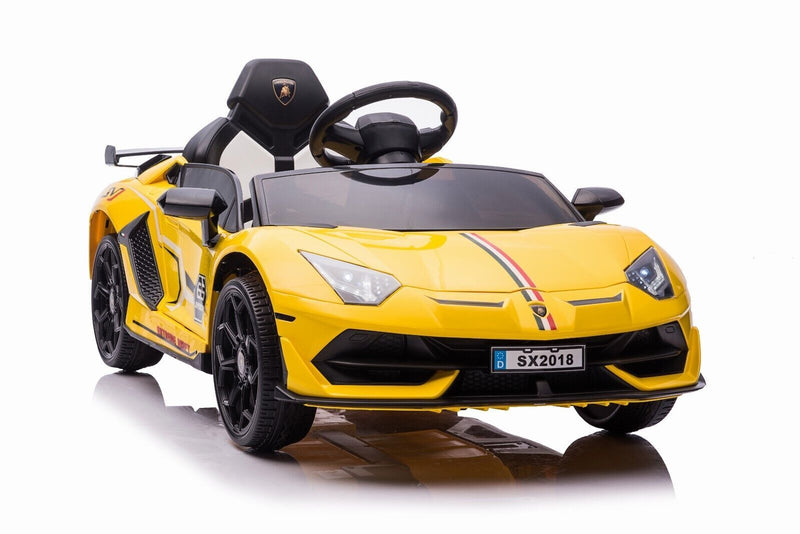 Load image into Gallery viewer, 12V Lamborghini Electric Ride On Car for Kids with Remote Control and MP3 Player - Suitable for Boys and Girls
