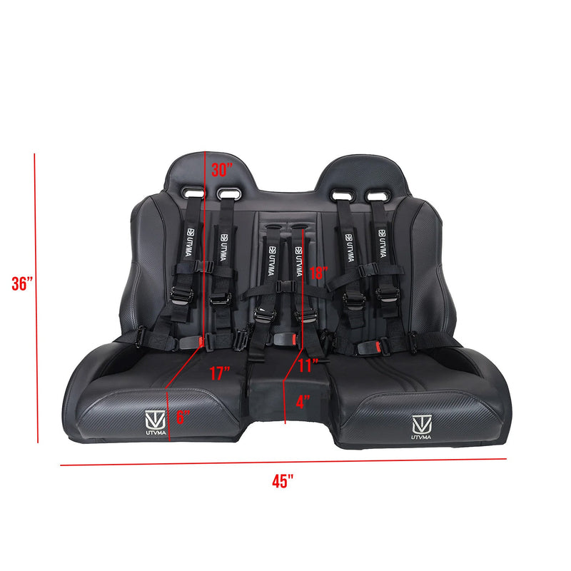 Load image into Gallery viewer, RZR 1000 Elite Series Bench Seat Front or Rear Bench Seat W Harnesses (over the console) (2014-2023)
