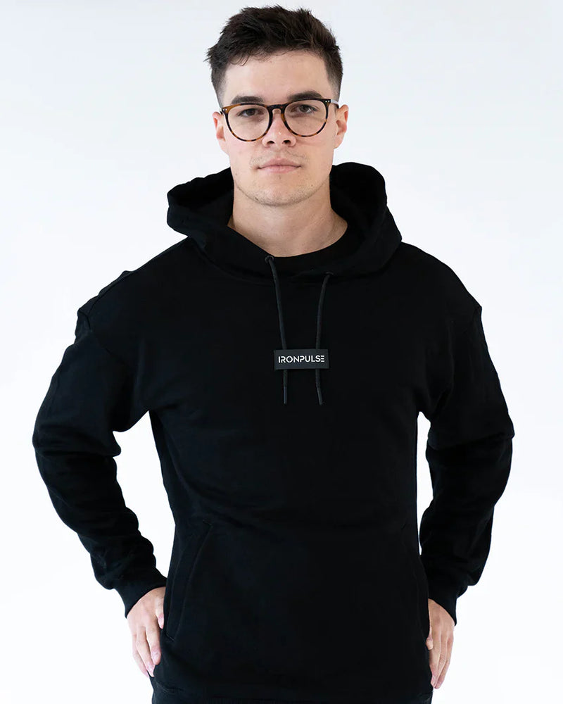 Load image into Gallery viewer, Iron Pulse Black Hoodie *Final Sale*
