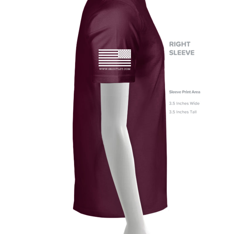 Load image into Gallery viewer, Maroon - SLEEVE_RIGHT
