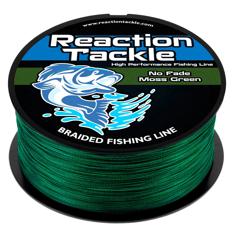 Load image into Gallery viewer, Reaction Tackle Braided Fishing Line - NO FADE Moss Green
