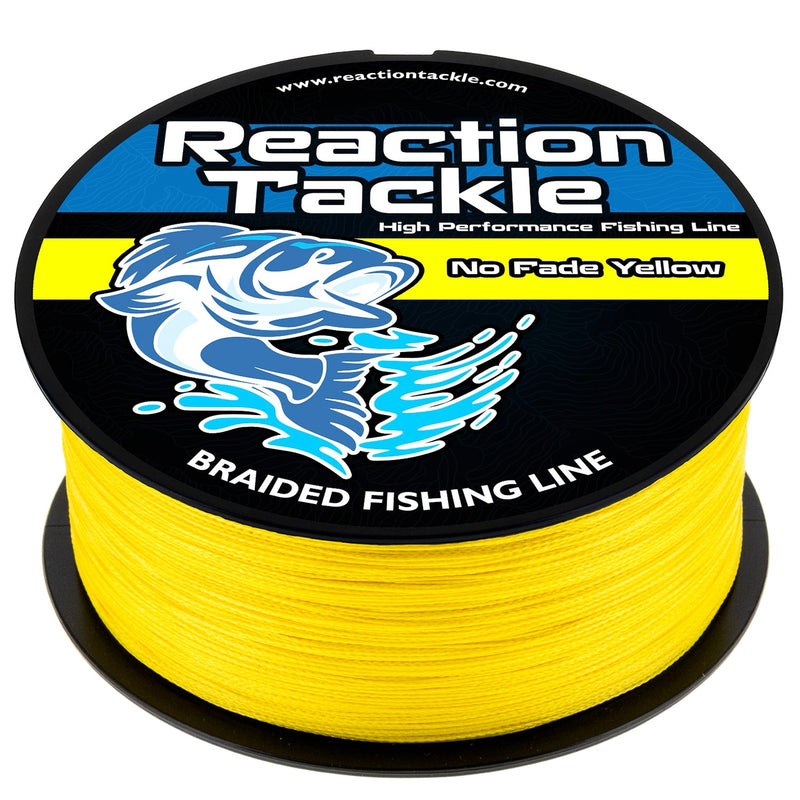 Load image into Gallery viewer, Reaction Tackle Braided Fishing Line - NO FADE Yellow
