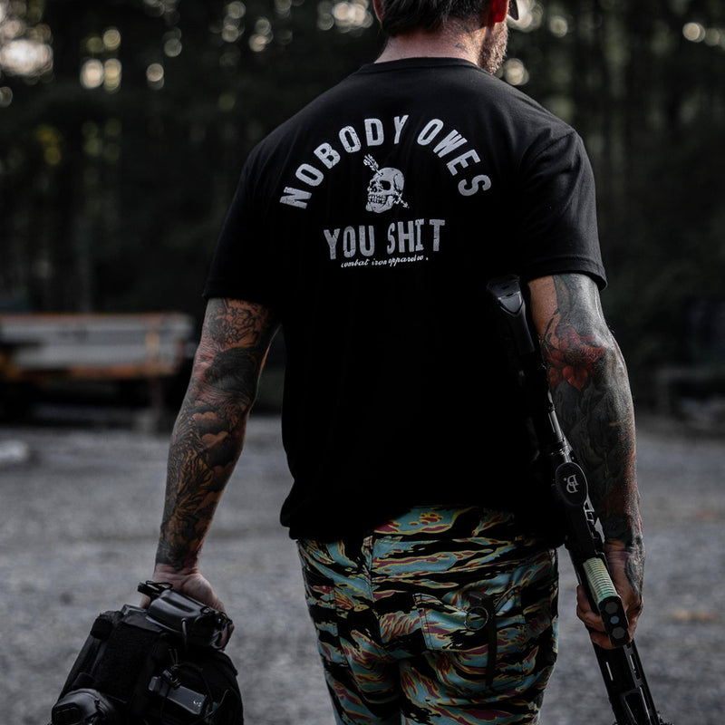 Load image into Gallery viewer, Nobody Owes You Shit Skull Men's T-Shirt
