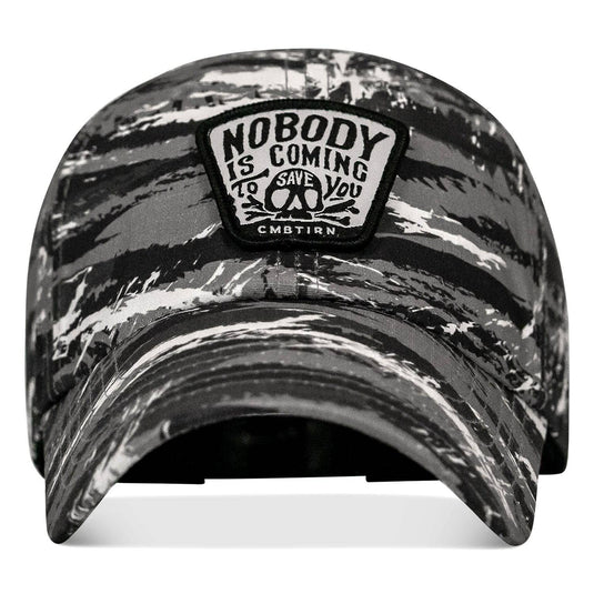 Nobody Is Coming To Save You Skull Patch Ripstop Snapback