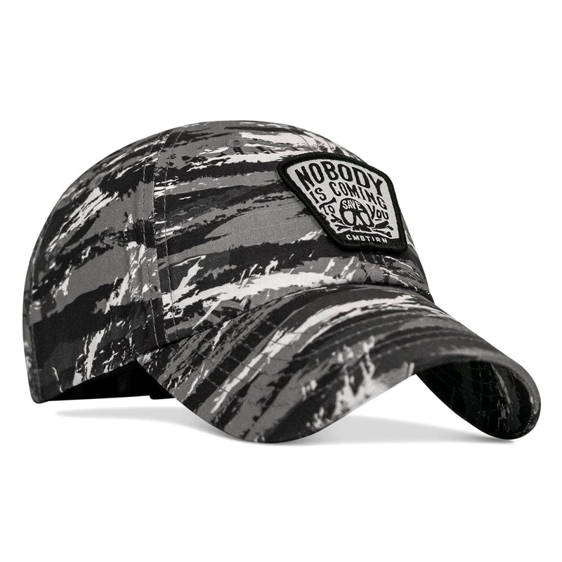 Load image into Gallery viewer, Nobody Is Coming To Save You Skull Patch Ripstop Snapback
