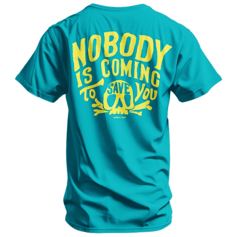 Load image into Gallery viewer, Nobody Is Coming To Save You Skull Men's T-Shirt
