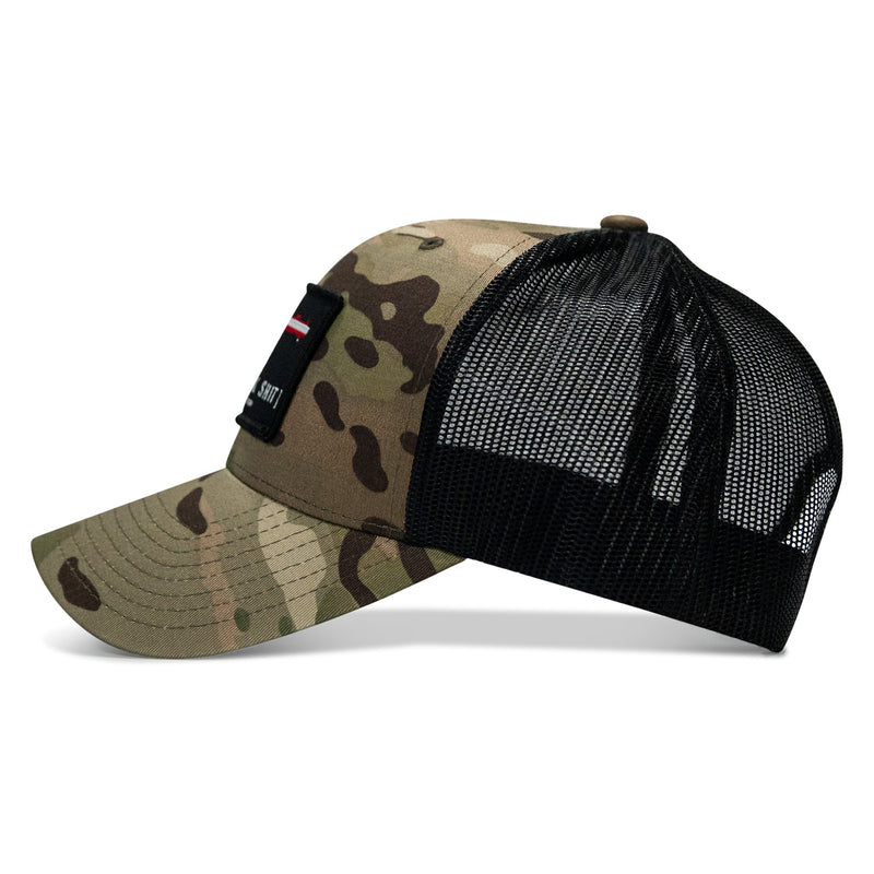 Load image into Gallery viewer, No Weak Shit Patch Snapback Hat
