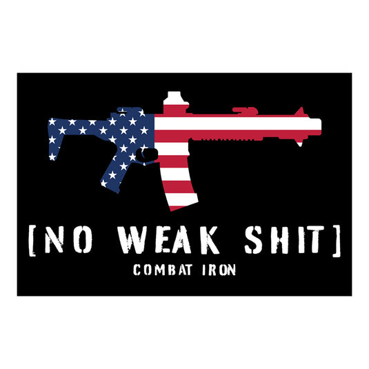 No Weak Shit USA Decal