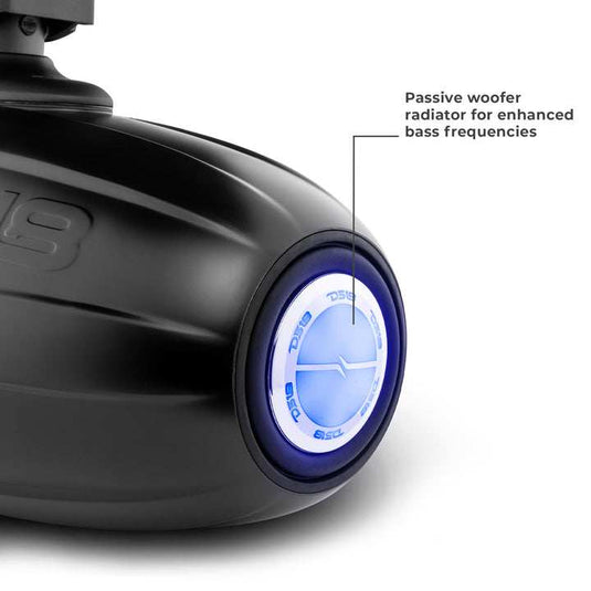 NXL 10" Neodymium Marine and Powersports Towers with Built-in Passive Radiator, 1" Driver and LED RGB Lights 300 Watts Rms - Skoutley Outdoors LLC