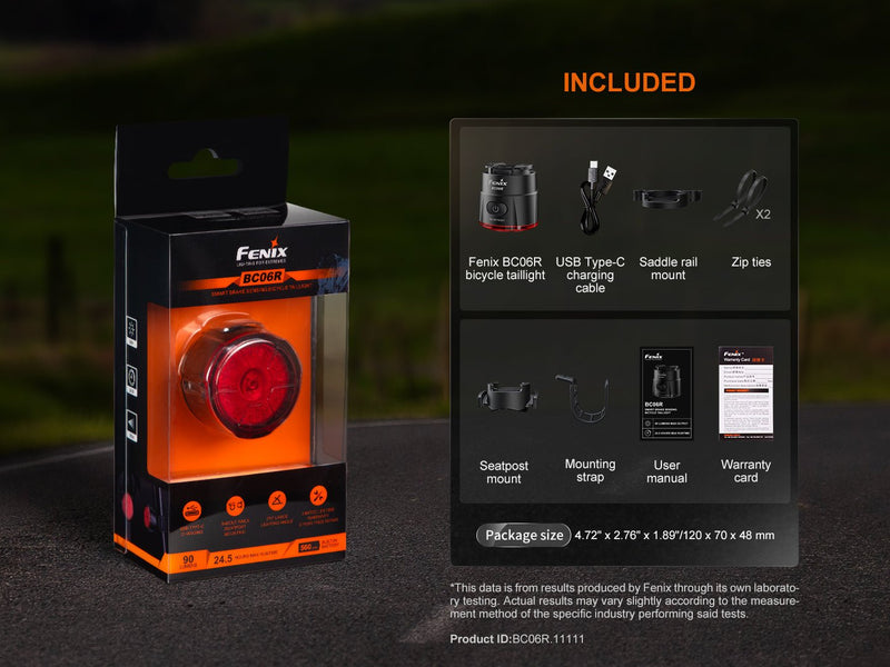 Load image into Gallery viewer, Fenix BC06R Smart-Brake Bicycle Taillight
