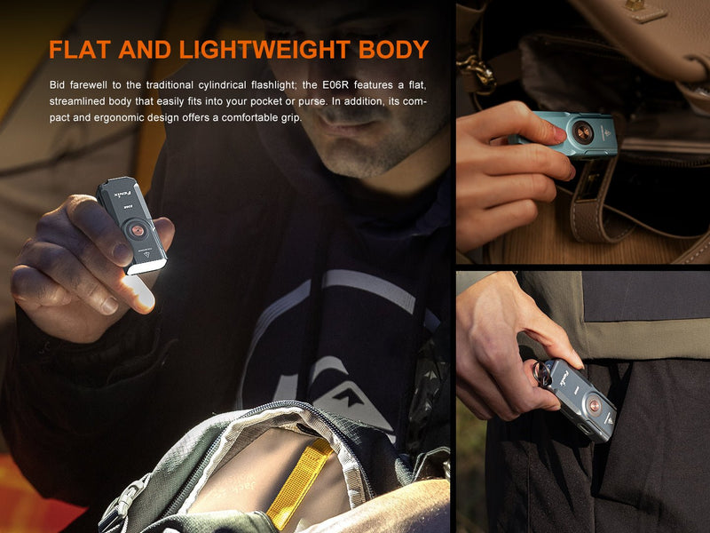 Load image into Gallery viewer, Fenix E06R Keychain Light with White, UV, and Red Laser Lights

