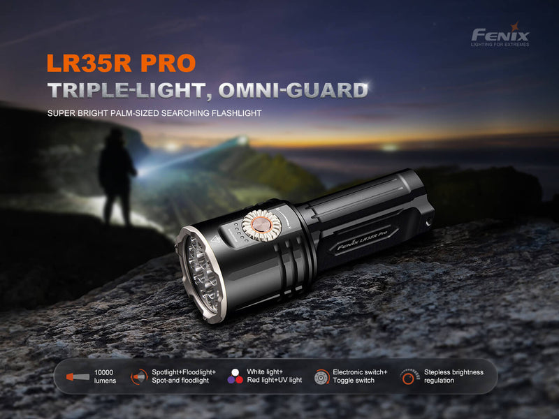 Load image into Gallery viewer, Fenix LR35R PRO Rechargeable Palm-Sized Searchlight

