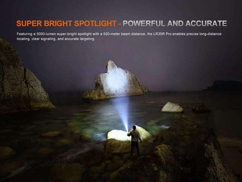 Load image into Gallery viewer, Fenix LR35R PRO Rechargeable Palm-Sized Searchlight
