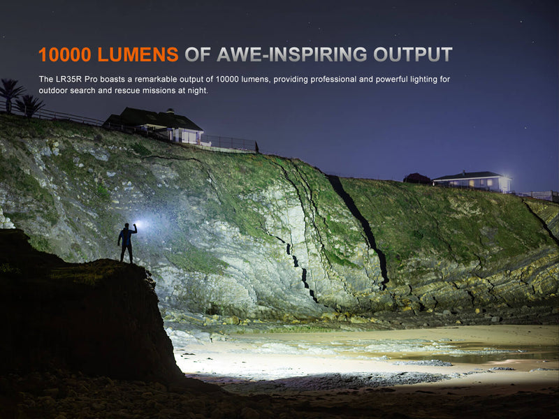Load image into Gallery viewer, Fenix LR35R PRO Rechargeable Palm-Sized Searchlight
