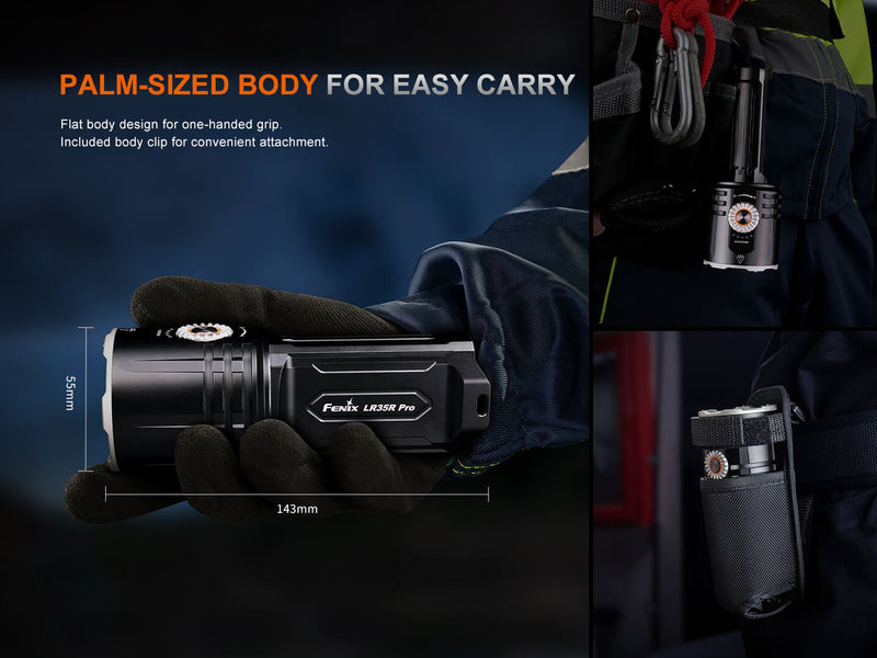 Load image into Gallery viewer, Fenix LR35R PRO Rechargeable Palm-Sized Searchlight
