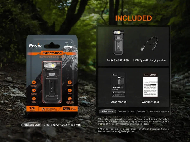 Load image into Gallery viewer, Fenix SW05R Multipurpose Clip-On Light with Red or UV Output
