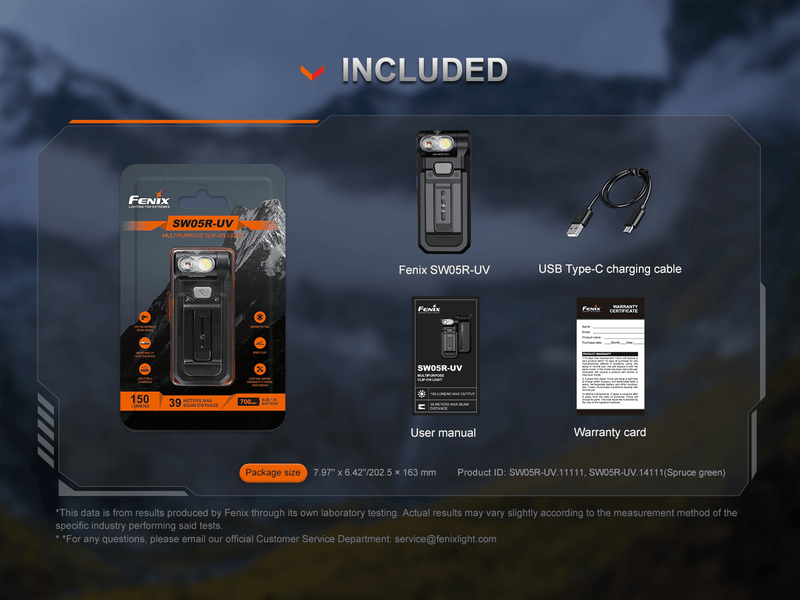 Load image into Gallery viewer, Fenix SW05R Multipurpose Clip-On Light with Red or UV Output
