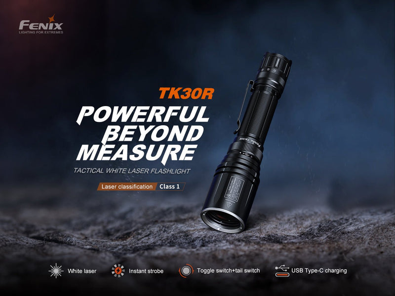Load image into Gallery viewer, Fenix TK30R Tactical White Laser Rechargeable Flashlight
