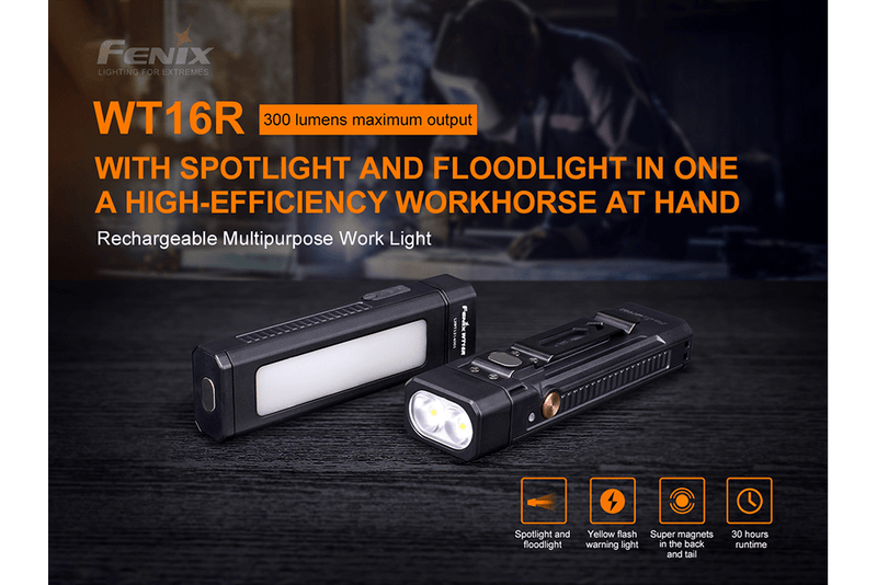 Load image into Gallery viewer, Fenix WT16R Rechargeable Work Light

