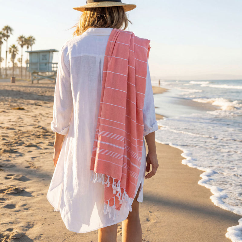 Load image into Gallery viewer, Ocean - OVERSIZED Turkish Beach Towel Blanket
