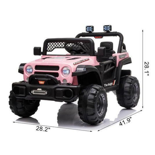 Off-Road 12V Electric Ride-On Car with Dual Drive and Remote Control