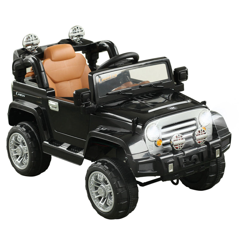 Load image into Gallery viewer, Off-Road Adventure 12V Battery-Powered Jeep Truck for Kids with Remote Control, MP3 Player, and Lights
