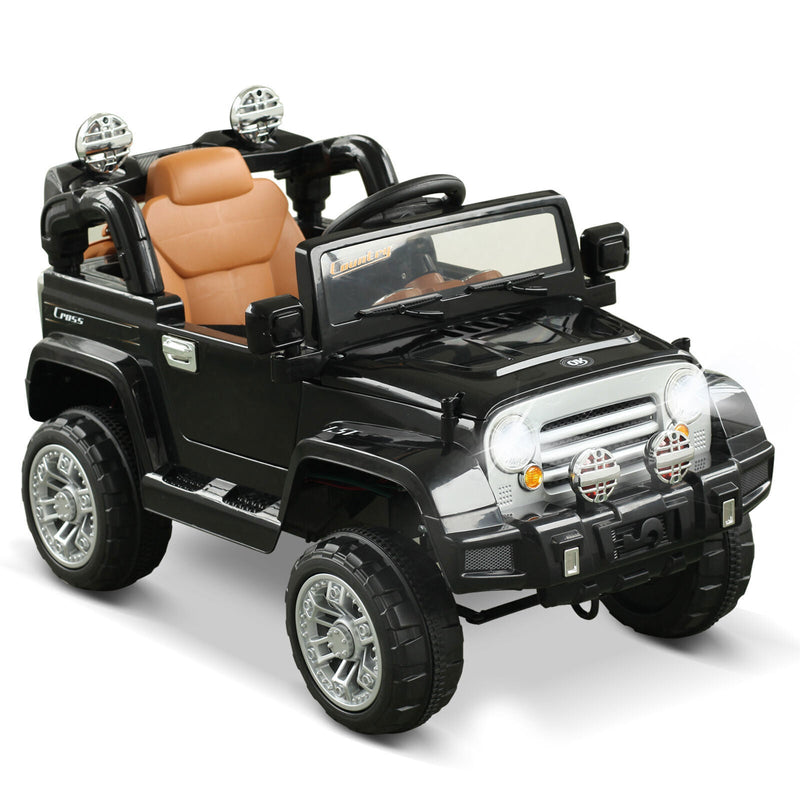 Load image into Gallery viewer, Off-Road Adventure 12V Battery-Powered Jeep Truck for Kids with Remote Control, MP3 Player, and Lights
