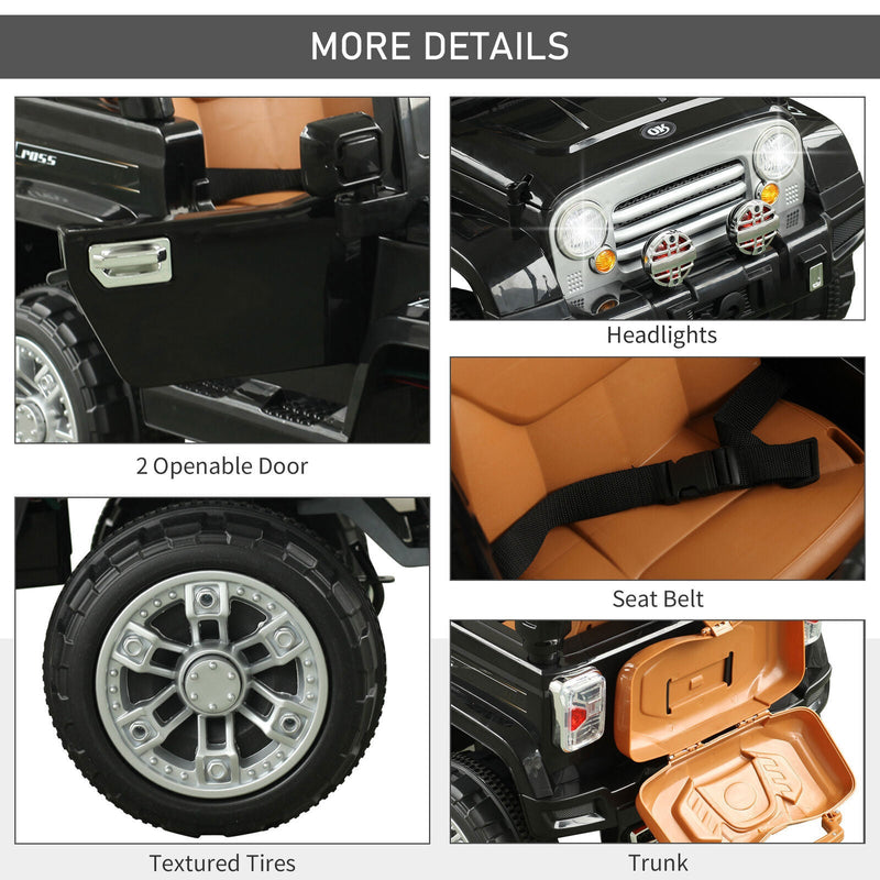 Load image into Gallery viewer, Off-Road Adventure 12V Battery-Powered Jeep Truck for Kids with Remote Control, MP3 Player, and Lights
