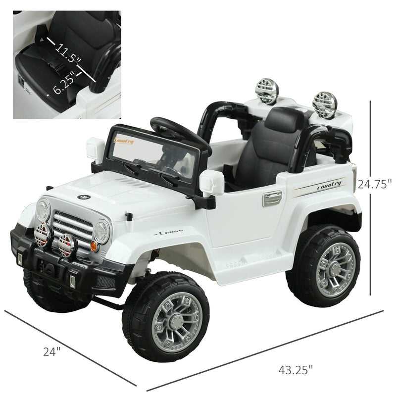 Load image into Gallery viewer, Off-Road Battery-Powered Jeep Truck for Kids with Remote Control, MP3 Player, and Lights - 12V
